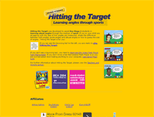 Tablet Screenshot of hittingthetarget.com